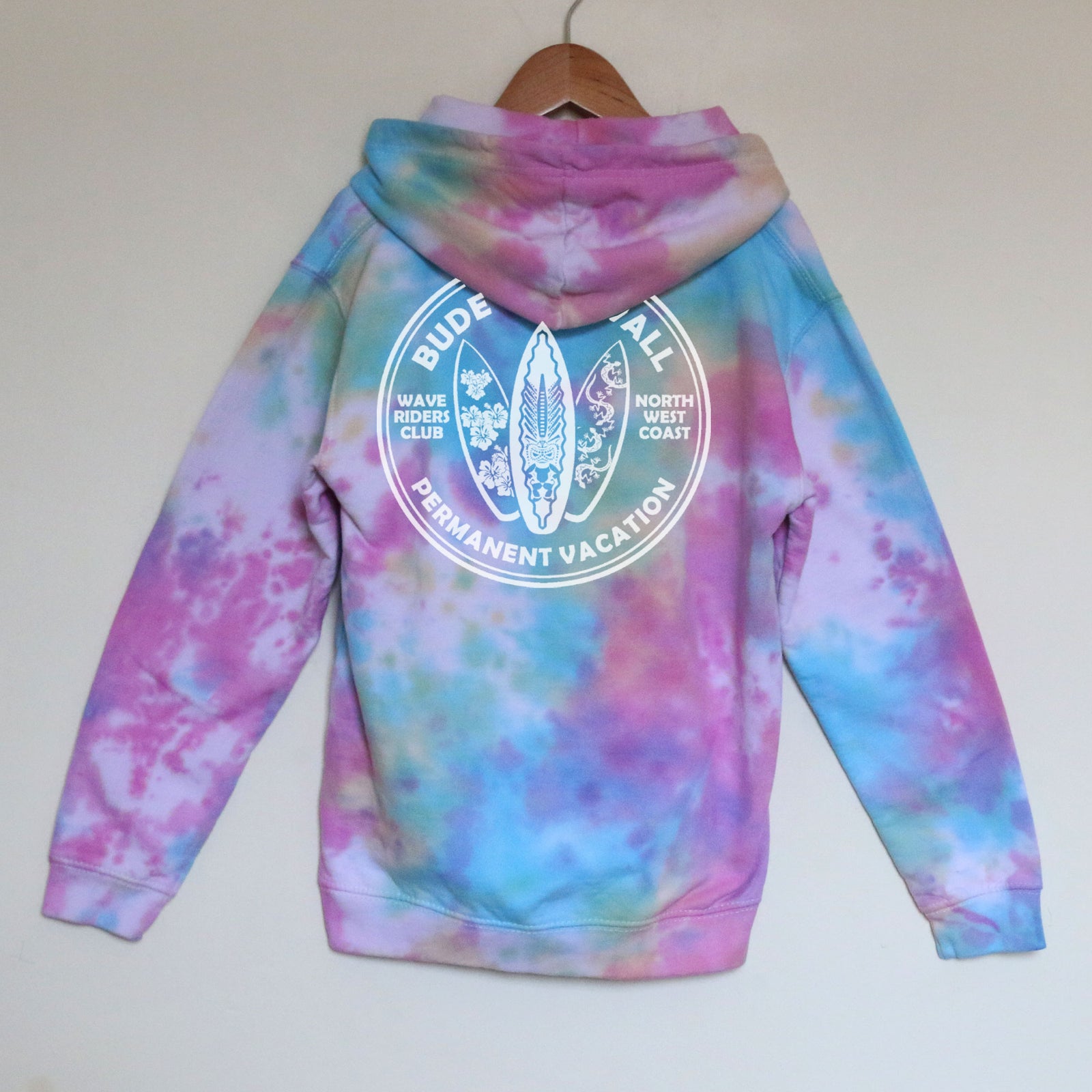 Barrel Rock Kids 'Wave Riders' Tie-Dye Pop-Over Hoody