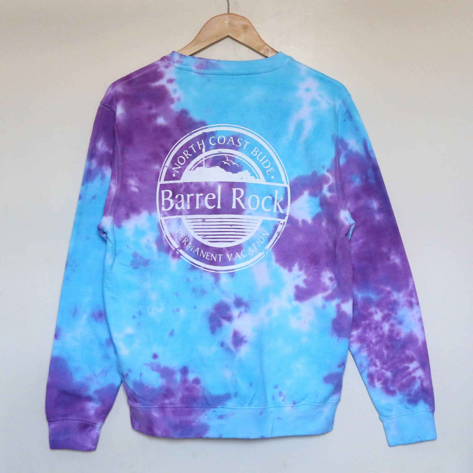 Barrel Rock &#39;Permanent Vacation&#39; Tie-Dye Crew Sweat