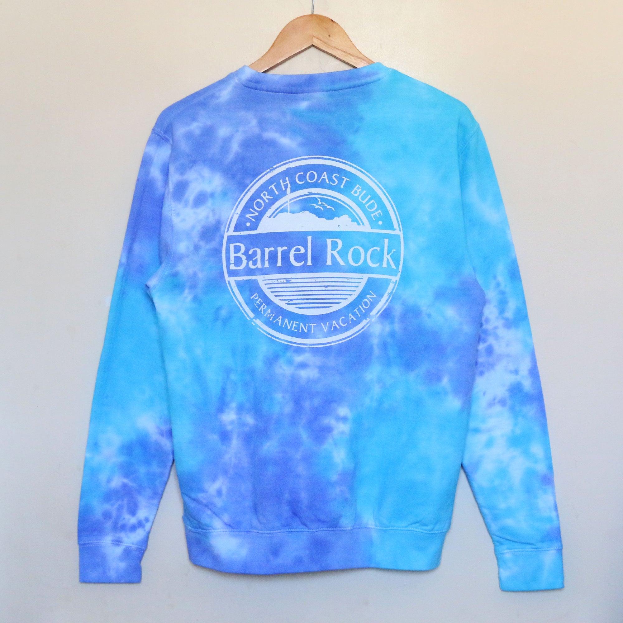 Barrel Rock &#39;Permanent Vacation&#39; Tie-Dye Crew Sweat