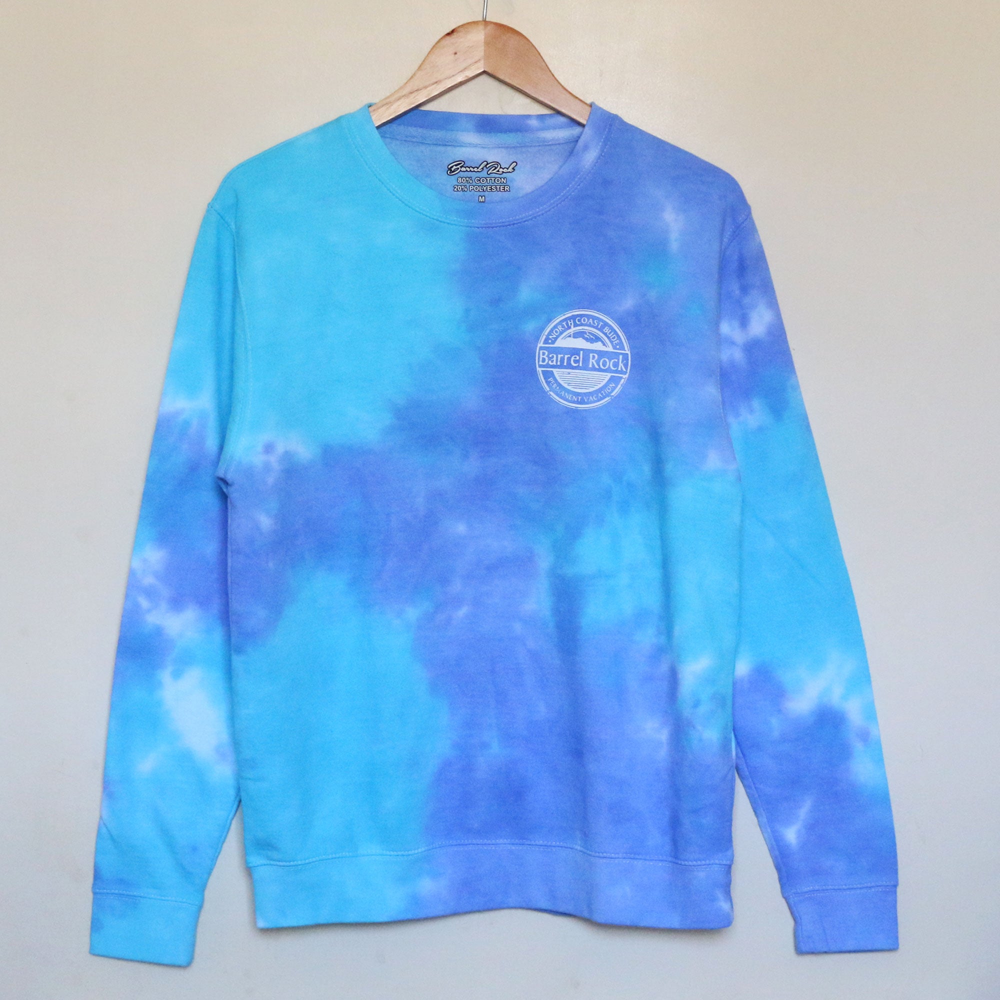 Barrel Rock &#39;Permanent Vacation&#39; Tie-Dye Crew Sweat