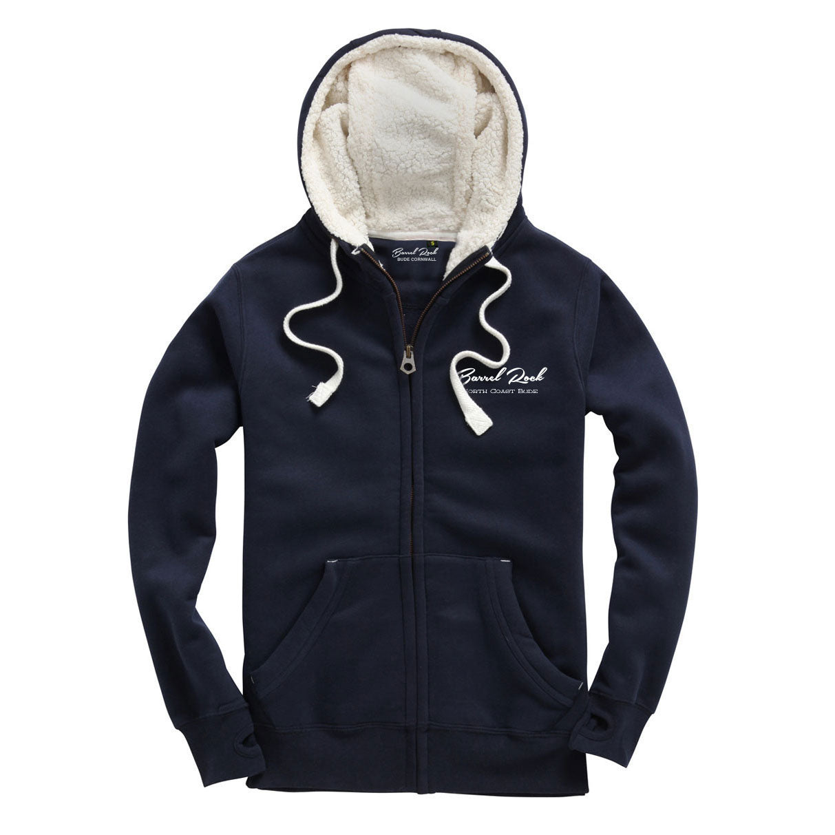 Barrel Rock &#39;Script&#39; Sherpa Fleece Zip-Up Hoody