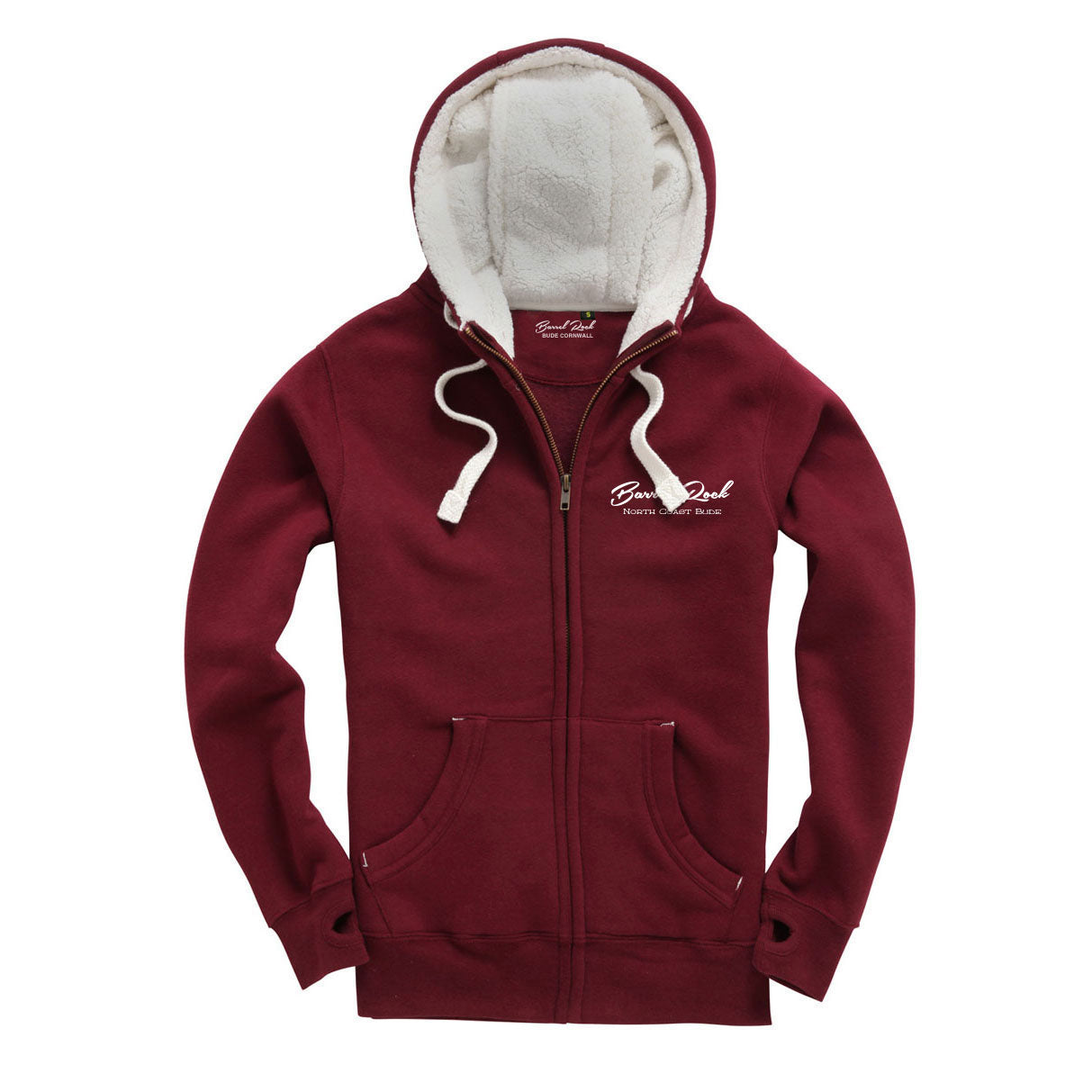 Barrel Rock &#39;Script&#39; Sherpa Fleece Zip-Up Hoody