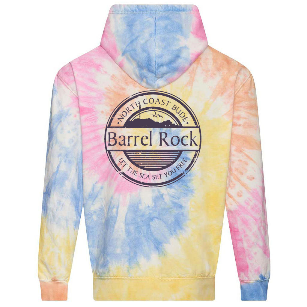 Barrel Rock 'Let The Sea Set You Free' Tye-Die Pop-Over Hoody