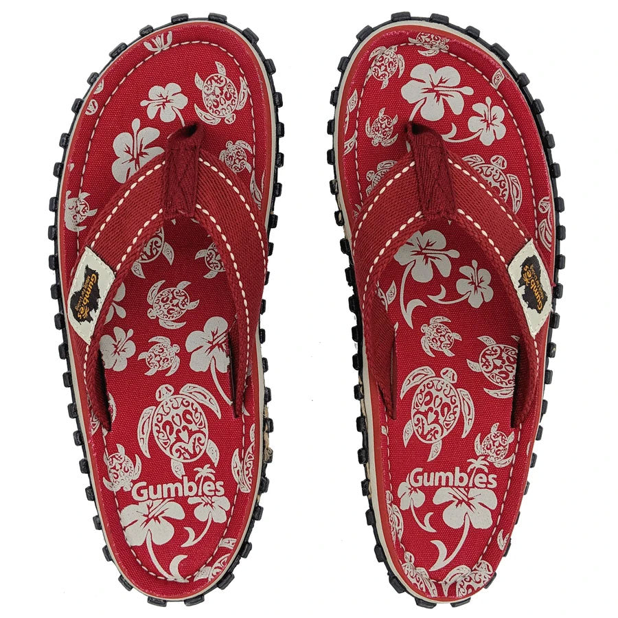 Gumbies Islander Flip-Flops - Pacific Red