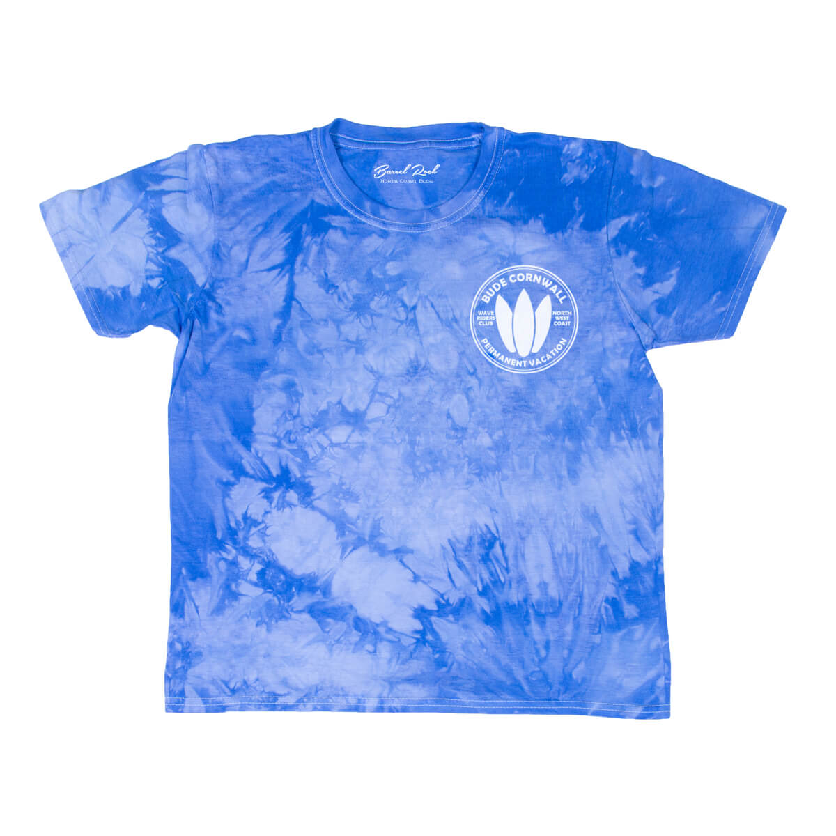 Barrel Rock 'Wave Riders' Scrunch-Dye Kids Tee - Ocean Blue