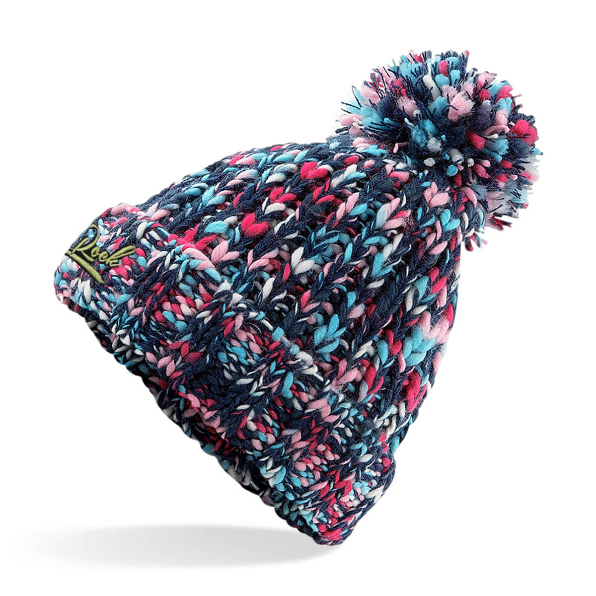 Twister Embroidered Pom Pom Beanie