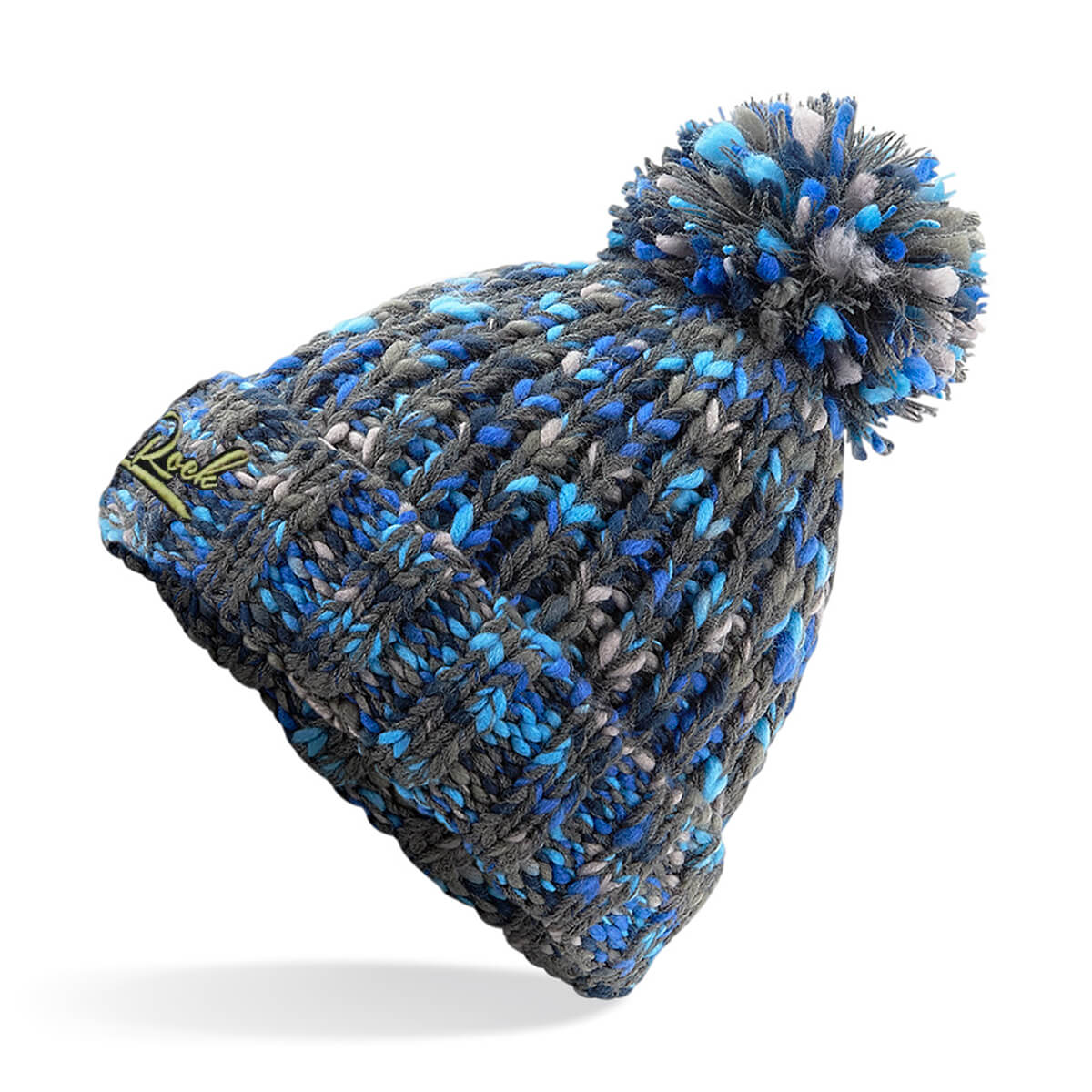 Twister Embroidered Pom Pom Beanie