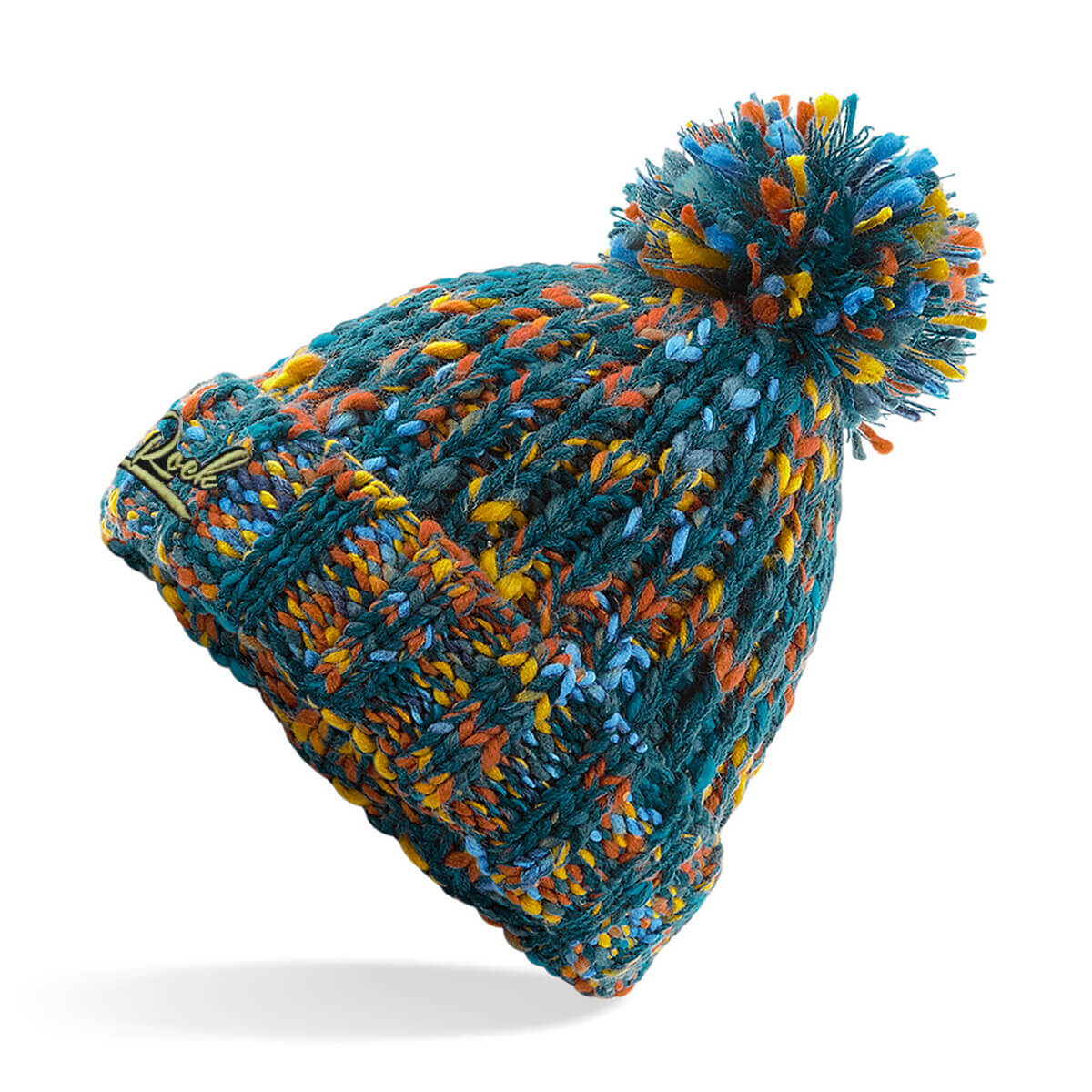Twister Embroidered Pom Pom Beanie
