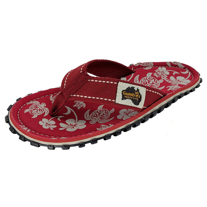 Gumbies Islander Flip-Flops - Pacific Red