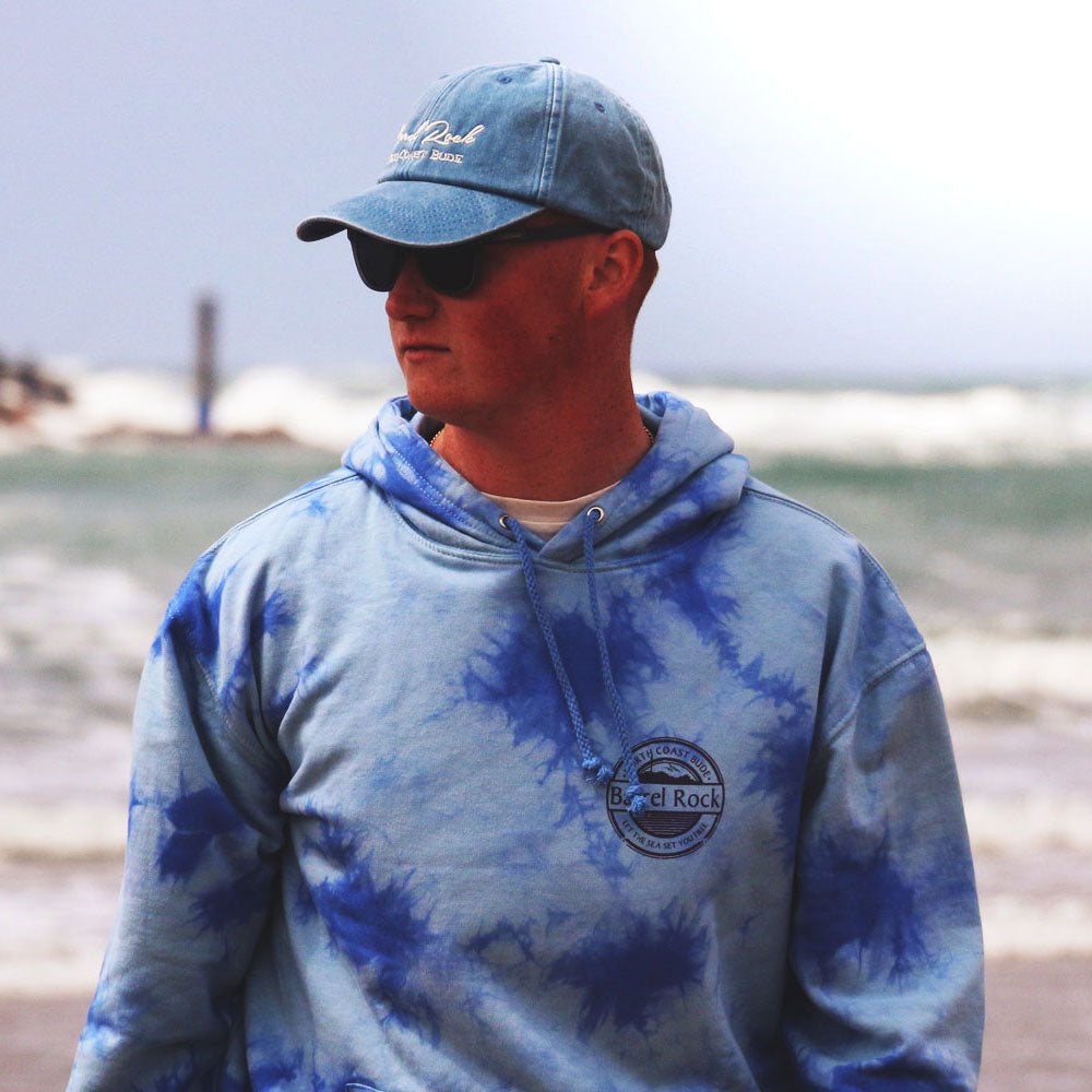 Barrel Rock &#39;Let The Sea Set You Free&#39; Tye-Die Pop-Over Hoody